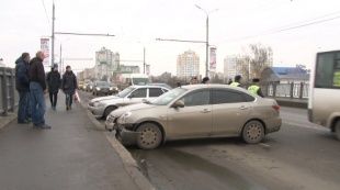 Из-за массового ДТП в Орле образовалась крупная пробка 