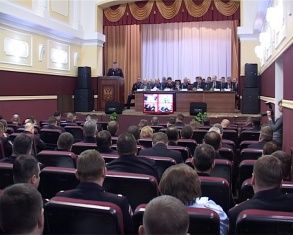 Коррупция, незаконный оборот наркотиков и фальшивомонетничество. В УВД провели расширенную коллегию