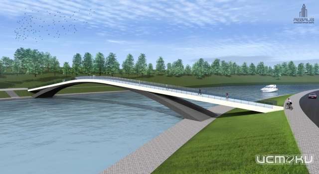 Стоимость проекта пешеходного моста через Оку составит около 280 млн рублей