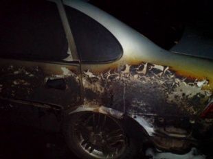 В Орловской области сгорел автомобиль с водителем