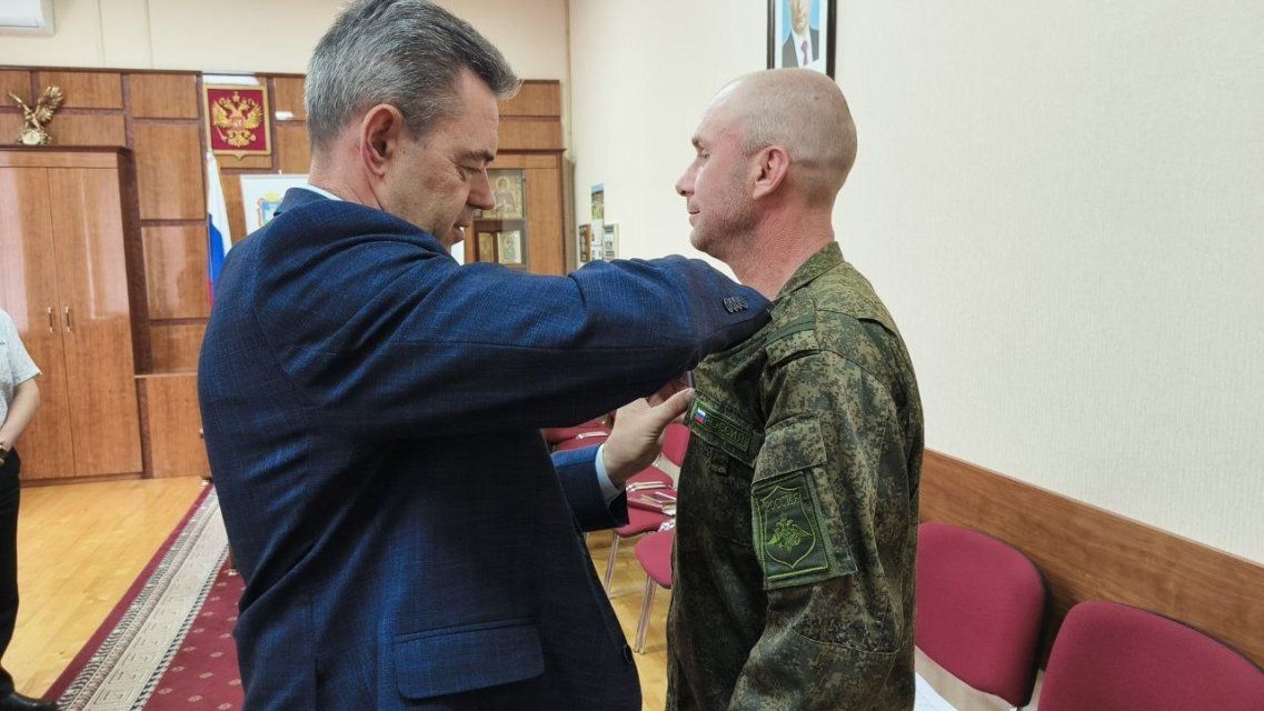 Боец СВО из Ливен получил медаль «За отвагу»