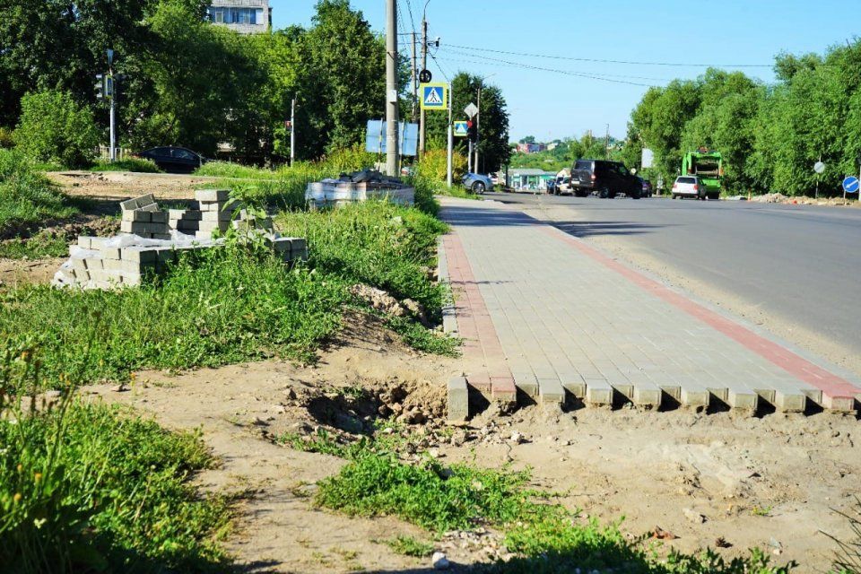 В Орле ремонт ул. Октябрьской затянулся. Подрядчика за срыв сроков оштрафуют