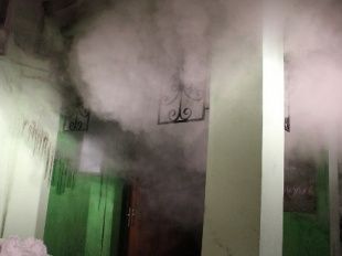 Рано утром произошло возгорание в трехкомнатной квартире