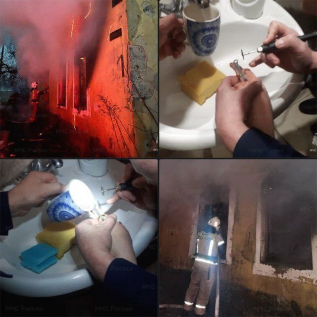 Орловские пожарные тушили возгорание в нежилом доме, а спасатели освободили девушку от кольца 