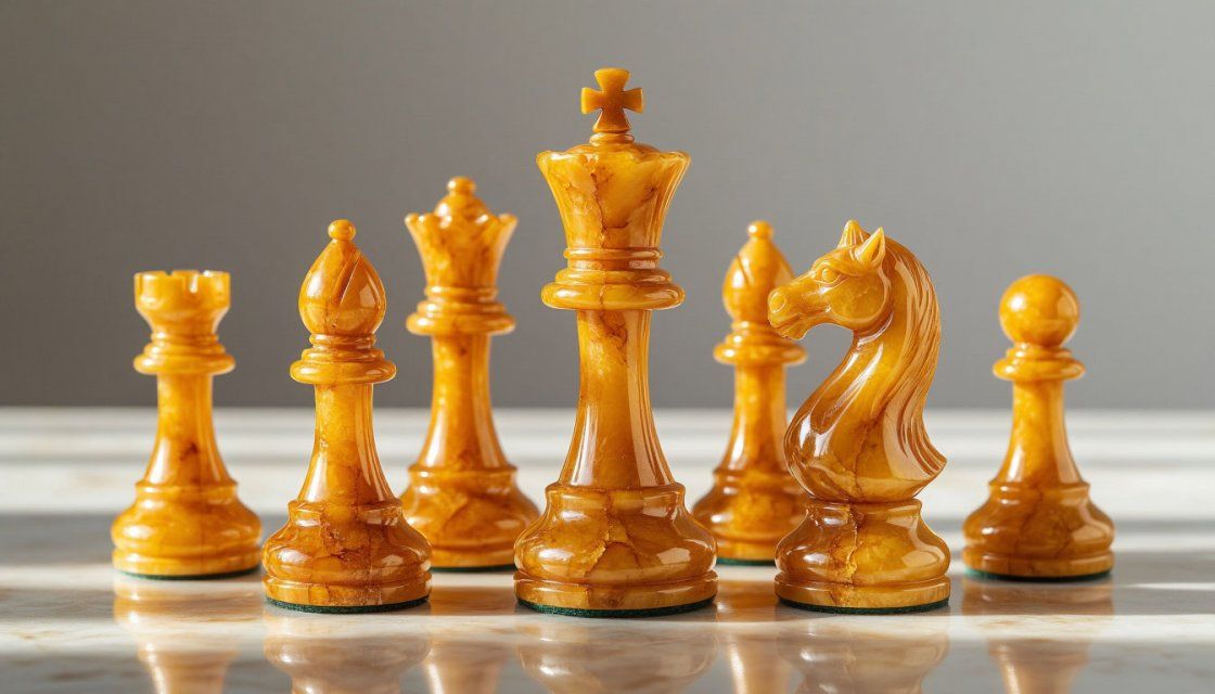 Янтарные шахматы в подарок: кому и по какому поводу