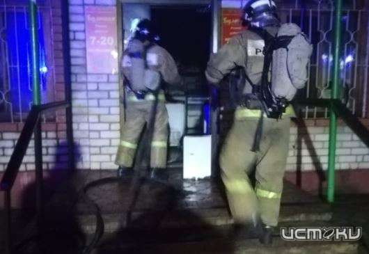 Ночью во Мценске горел магазин