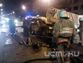 В Орле ночью пьяный водитель врезался в дорожную технику