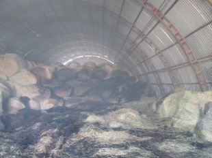 В Шаблыкинском районе сгорело 19 тонн сена