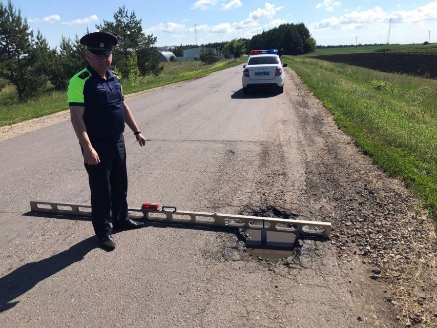 На дороге в Орловской области выявили опасность