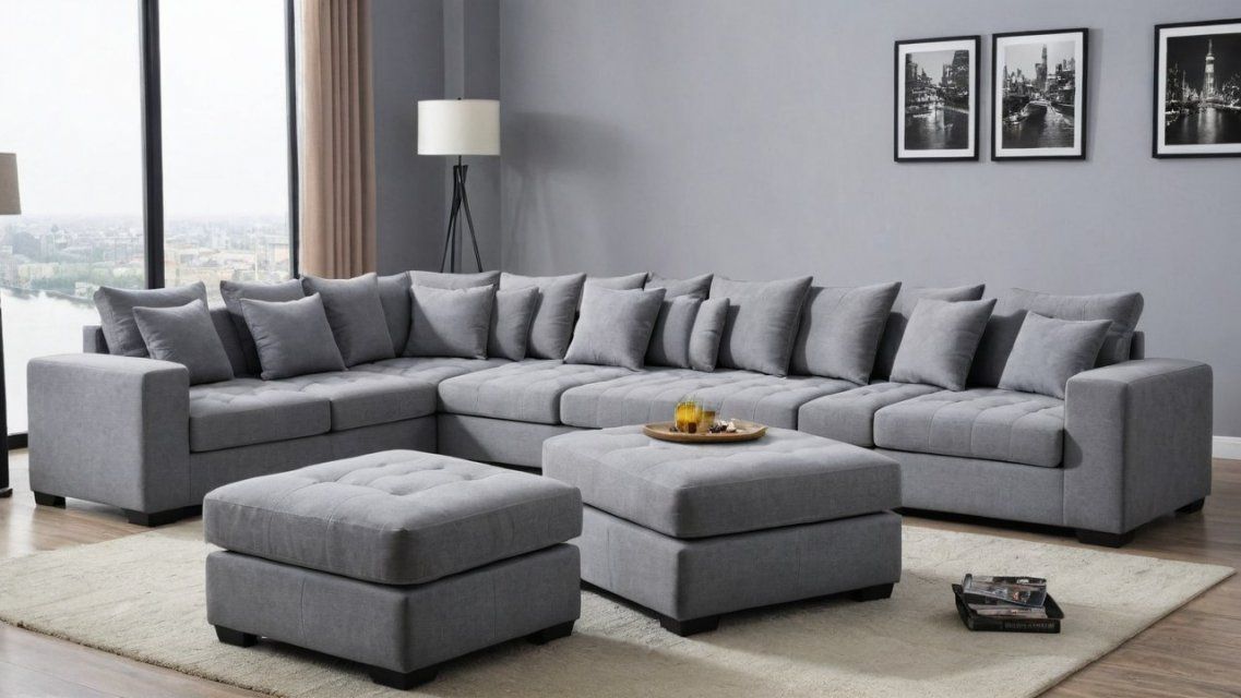 Современные диваны с оттоманкой