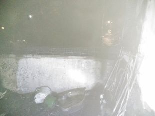 В доме на Московском шоссе горел балкон квартиры