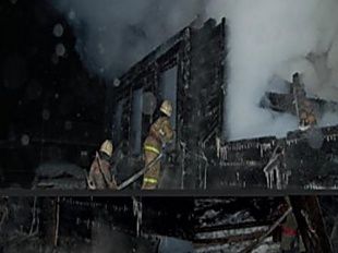 При пожаре в своем доме погиб хозяин