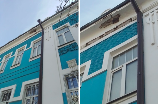 Дом купца Серебрянникова после реконструкции не простоял и года. Он начал рушиться