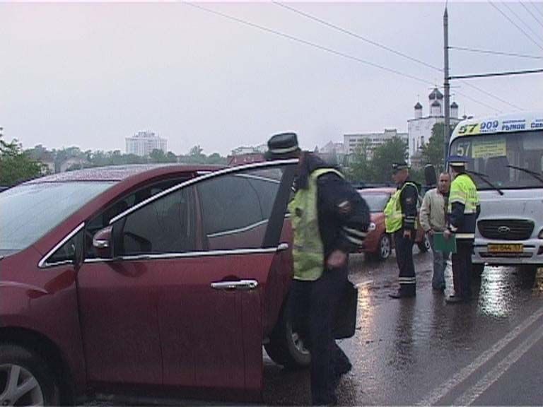 Очередная авария с участием маршрутки...