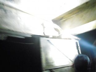 Возгорание входной двери в доме по ул. Комсомольская