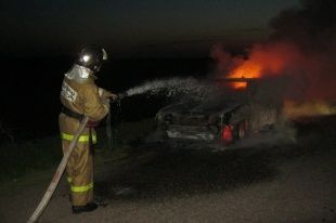 В Орловской области сгорела «десятка»