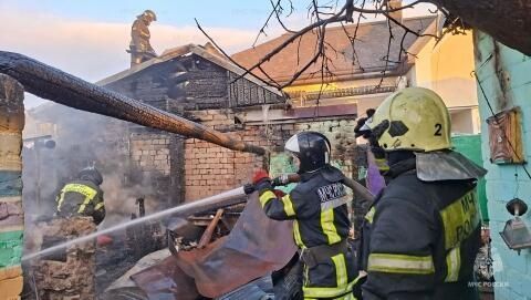 В Орле на улице Окраинной случился крупный пожар