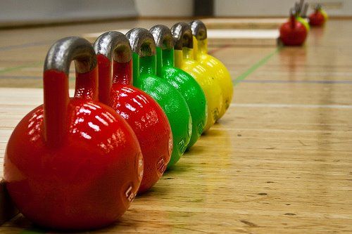 Гиревики в манеже