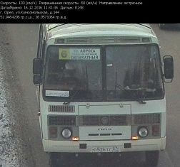 Орловская маршрутка с пассажирами ехала со скоростью 130 км/час