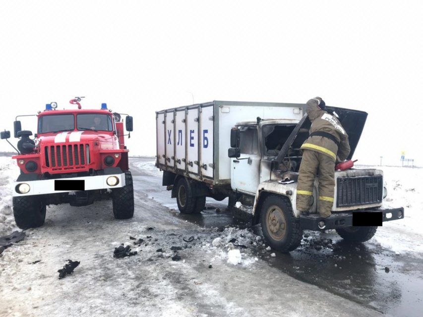 На Орловщине получил ожоги водитель загоревшегося грузовика для перевозки хлеба 