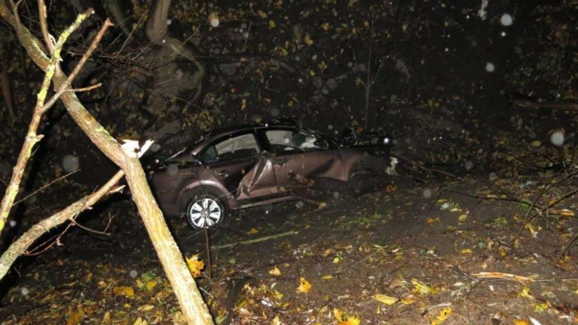 На Орловщине двое человек погибли в перевернувшейся иномарке
