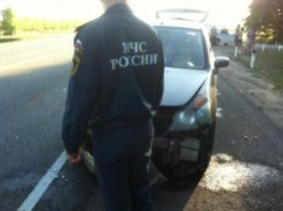 В Орловской области столкнулись автомобили «Хонда» и «Лада»