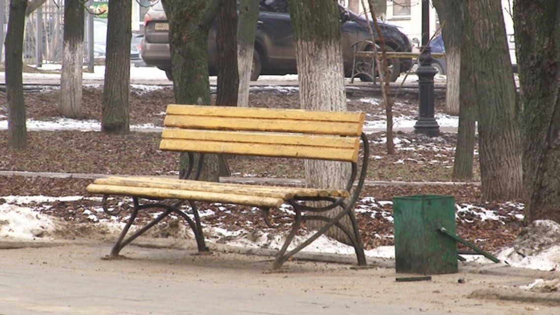 Мэр заявил, что в нескольких скверах Орла не убирали мусор с Нового года