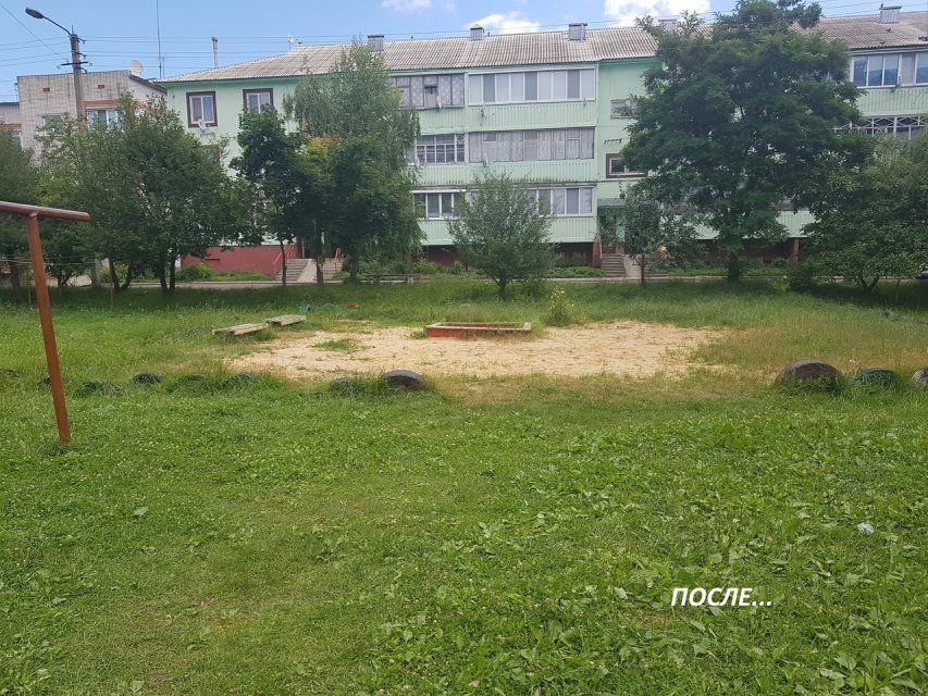 Дети в Нарышкино остались без детской площадки