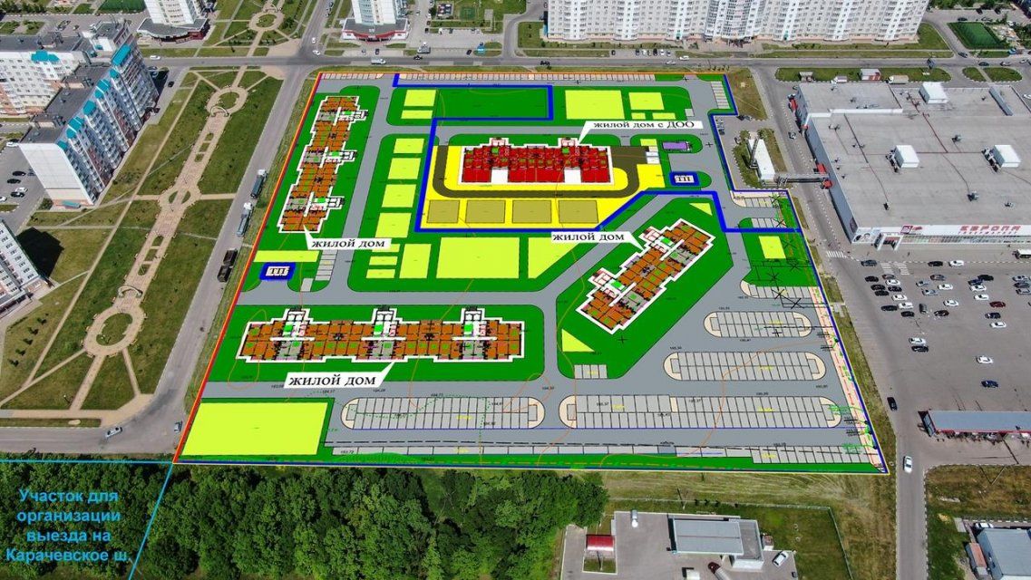 В Орле пустырь возле «Европы» на Карачевке застроят 16-этажками