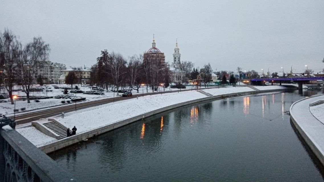 Легкий мороз и снег окутают Орел сегодня 