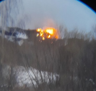 Горит Мценский мусорный полигон 