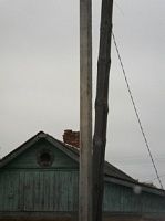 В ожидании краха деревянной световой опоры 