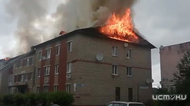 Горевший многоквартирный дом во Мценске будет охранять полиция
