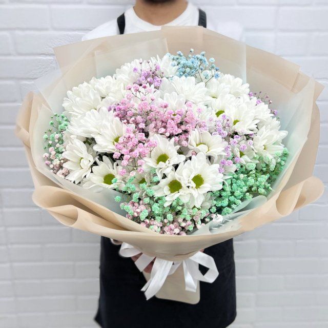 Тренд флористики 2024 – букеты из гипсофилы