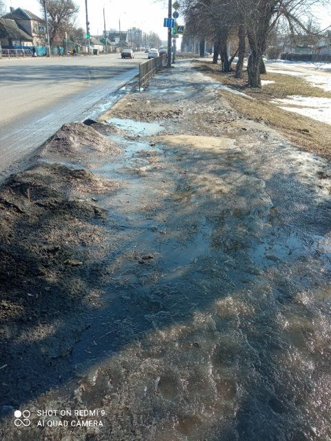 Глазами очевидцев: орловчан возмутили тротуары, утопающие в грязи