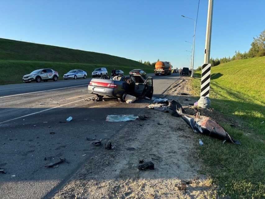 Под Орлом в столкновении легковушки и большегруза погиб мужчина
