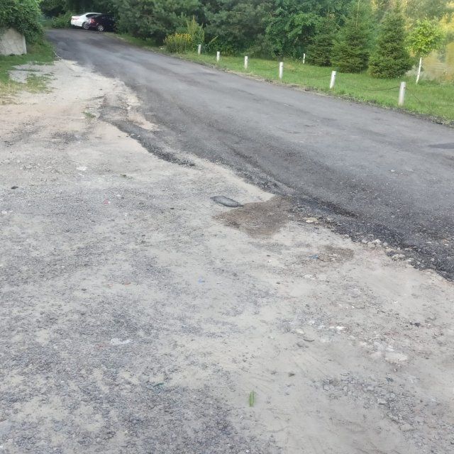 В середине новой орловской дороги будет стоять вода