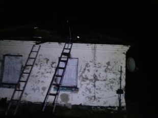 В Троснянском районе горели дом и пристройка