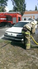 В Ливнах из-за короткого замыкания загорелся автомобиль