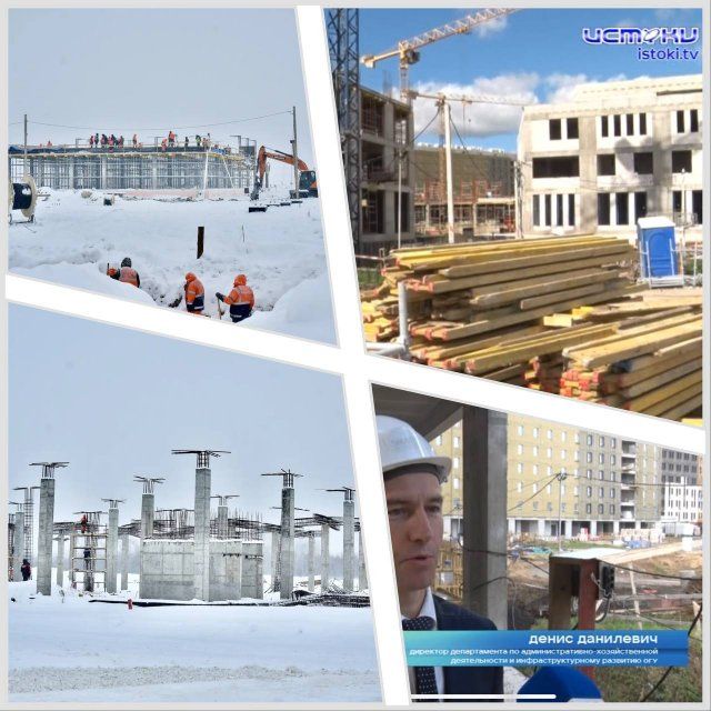 В учебно-лабораторном корпусе межвузовского кампуса в Орле началось устройство фасадов