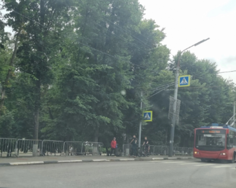 Забор в городском парке Орла все же оказался нужен