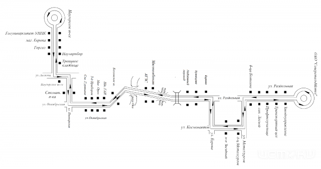 СХЕМА маршрута № 14 