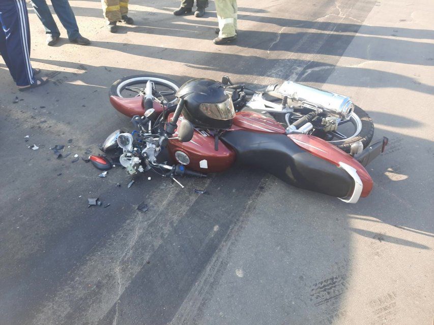 В Колпне столкнулись легковушка и мотоцикл. Пострадал 17-летний парень