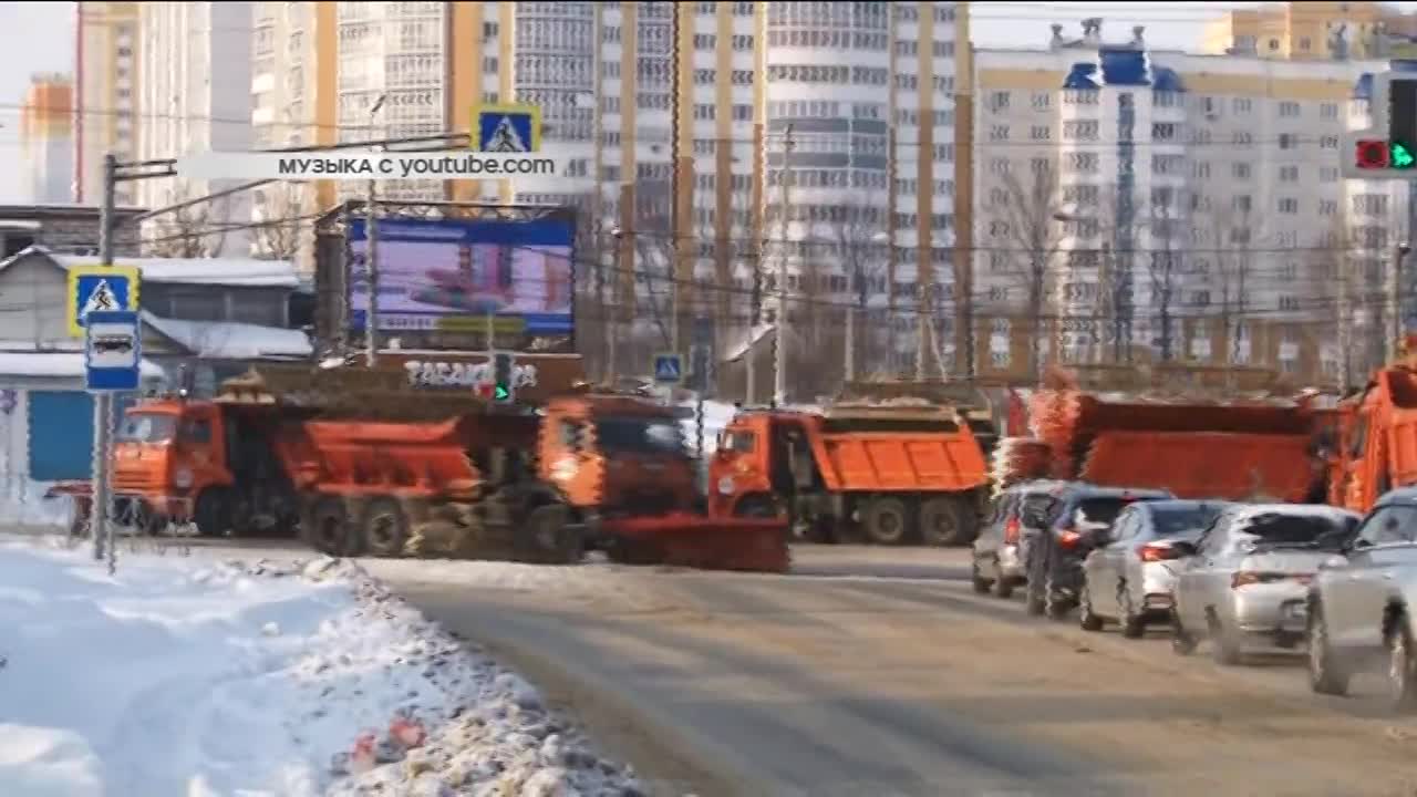 "Оккультный ритуал". На днях снегоуборочные машины на Болховском шоссе устроили "танцы" по кругу