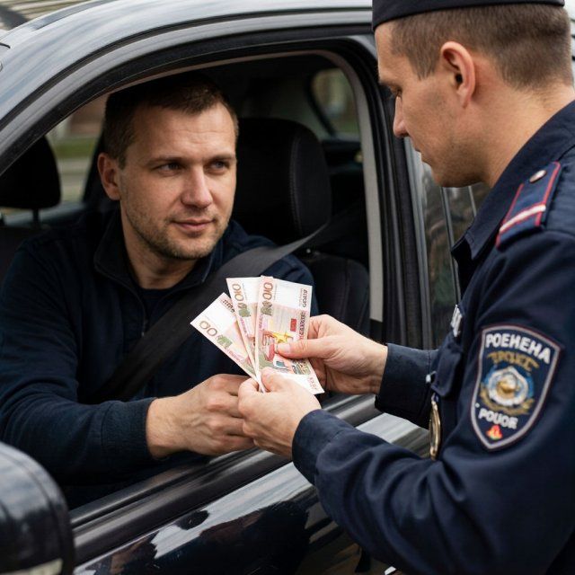 В Орловском муниципальном округе житель подозревается в даче взятки сотруднику ДПС