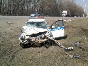 ДТП с участием автомобиля ДПС