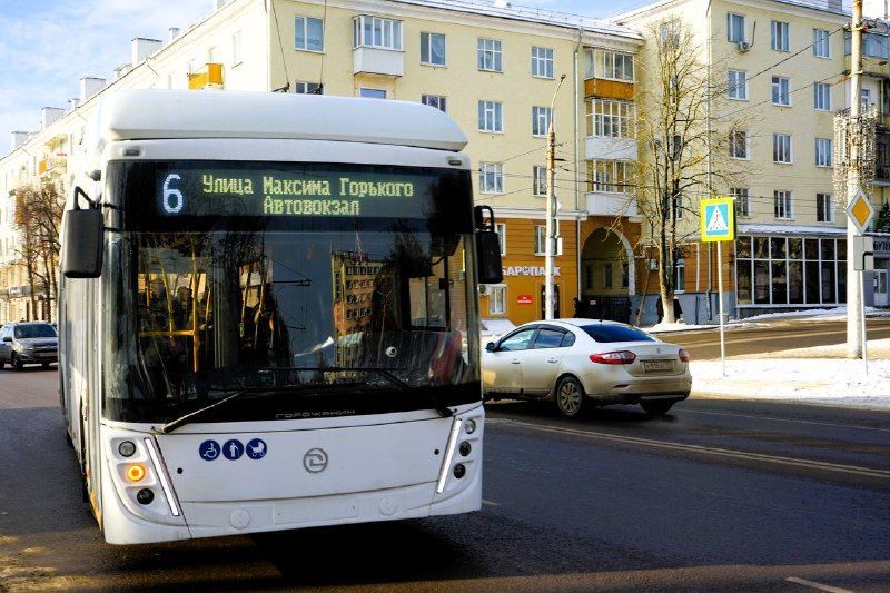 На 6-м маршруте в Орле с сегодняшнего дня тестируют троллейбус, который может ездить без проводов