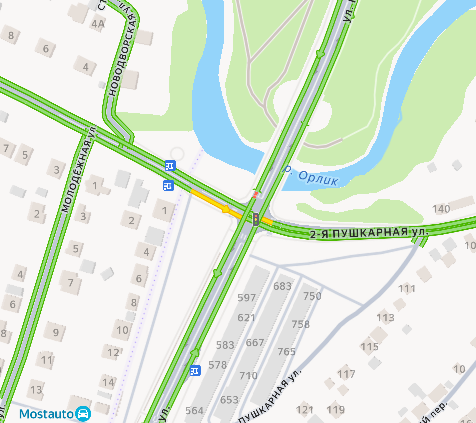 На улице Мостовая в Орле не работают 2 светофора
