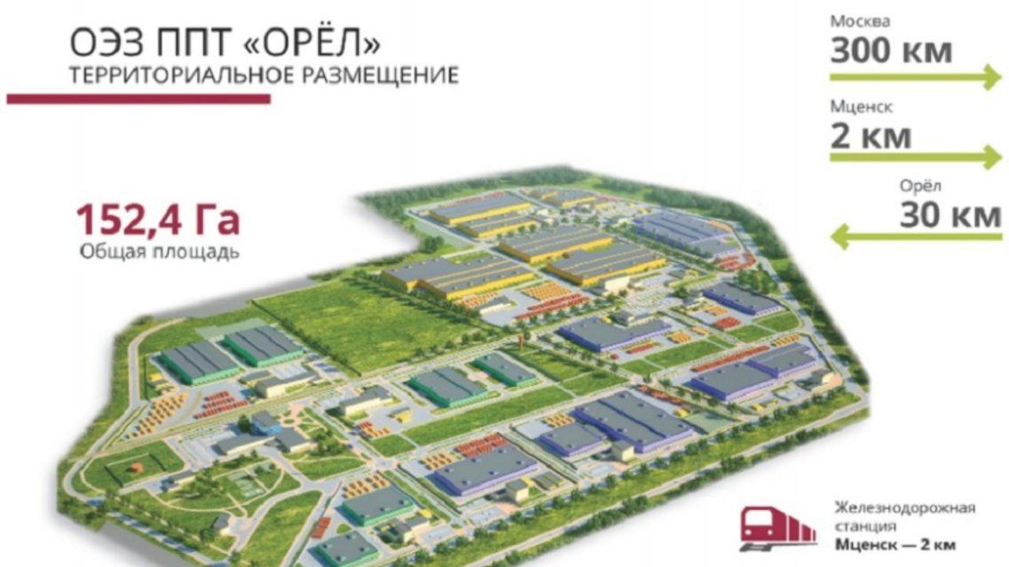 Первые две компании запустят производство в особой экономической зоне «Орел»