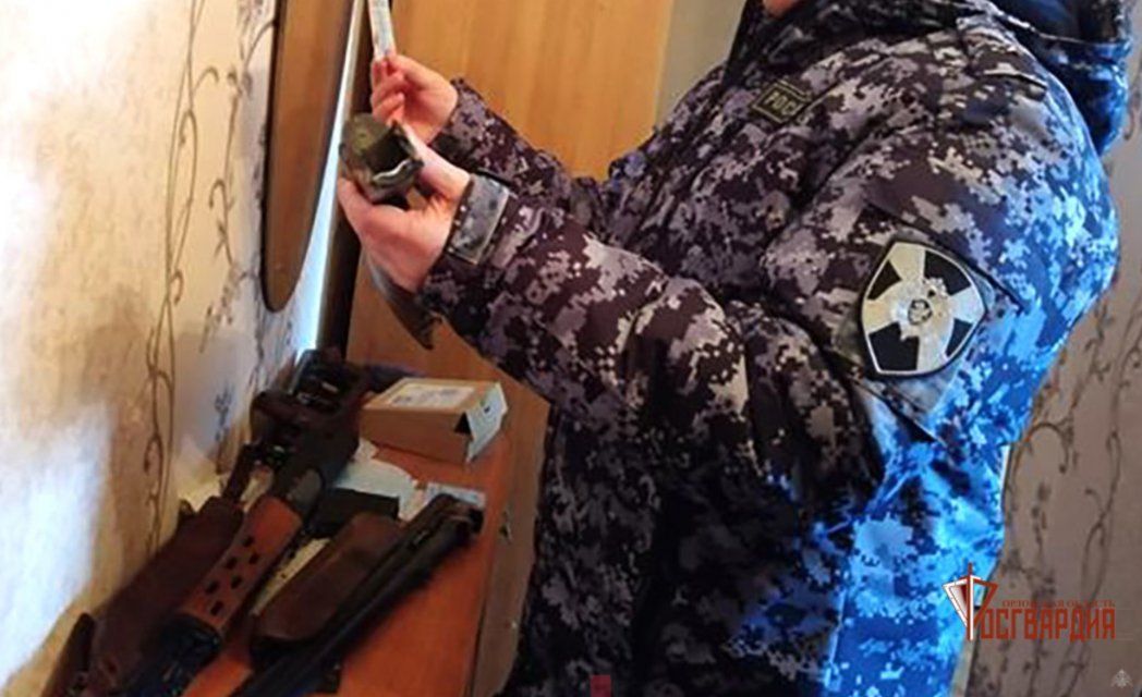 За неделю более 60 орловчан, владеющих оружием, проверены сотрудниками росгвардии 